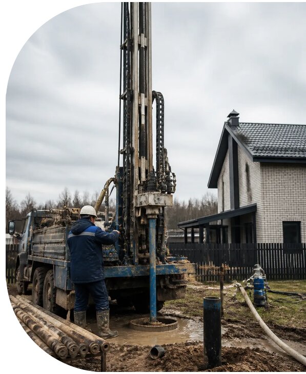 Бурение скважин на воду под ключ в Колпине от 123780 р. | АПаруса-Клп
