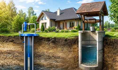 Автономное водоснабжение загородного дома Колпино: скважина или колодец 